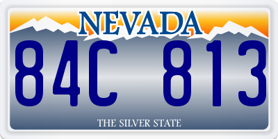 NV license plate 84C813