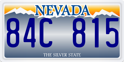 NV license plate 84C815