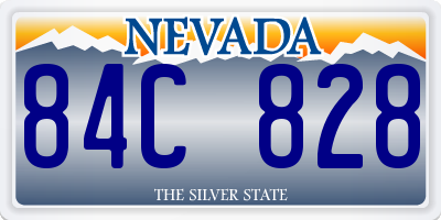 NV license plate 84C828