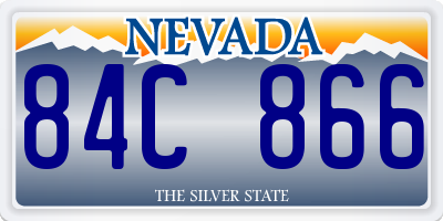 NV license plate 84C866