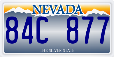 NV license plate 84C877