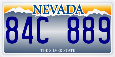 NV license plate 84C889
