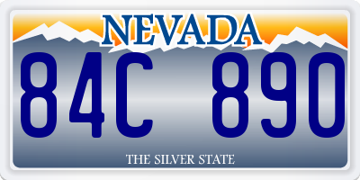 NV license plate 84C890