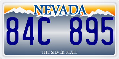 NV license plate 84C895