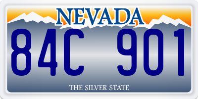 NV license plate 84C901