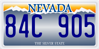 NV license plate 84C905