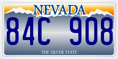 NV license plate 84C908