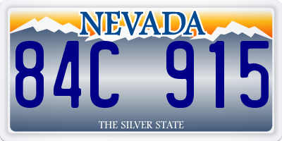 NV license plate 84C915