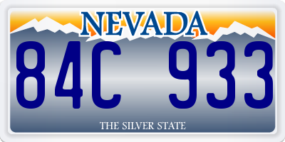 NV license plate 84C933