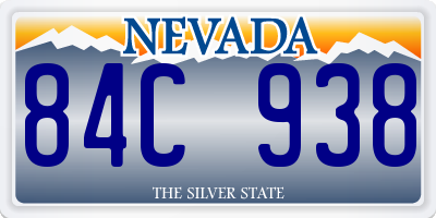 NV license plate 84C938