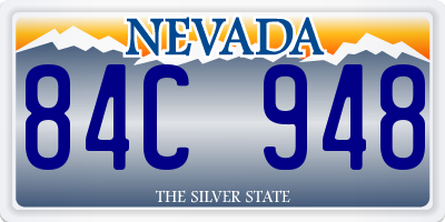 NV license plate 84C948