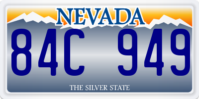 NV license plate 84C949