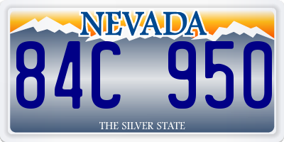 NV license plate 84C950