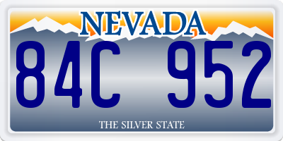 NV license plate 84C952