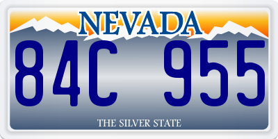 NV license plate 84C955