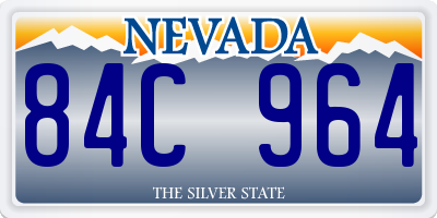 NV license plate 84C964