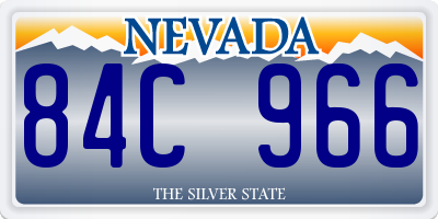 NV license plate 84C966