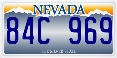 NV license plate 84C969