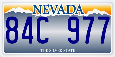 NV license plate 84C977