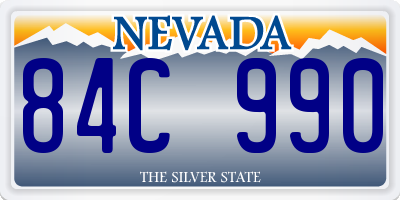 NV license plate 84C990