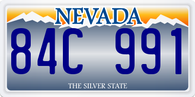 NV license plate 84C991