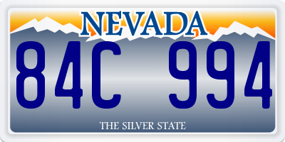 NV license plate 84C994