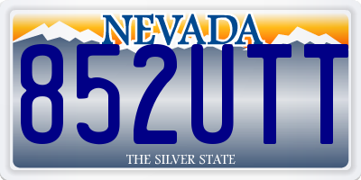 NV license plate 852UTT