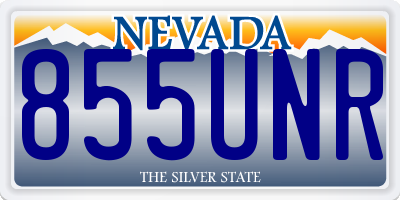 NV license plate 855UNR