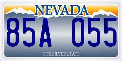 NV license plate 85A055