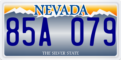 NV license plate 85A079