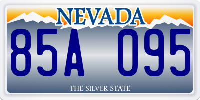 NV license plate 85A095