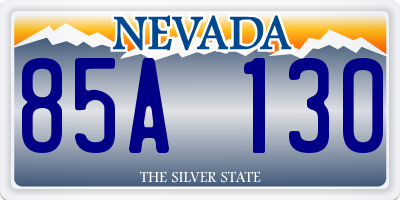 NV license plate 85A130