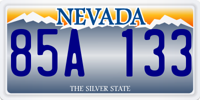 NV license plate 85A133