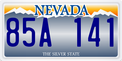 NV license plate 85A141