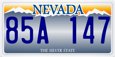 NV license plate 85A147