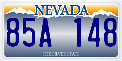 NV license plate 85A148