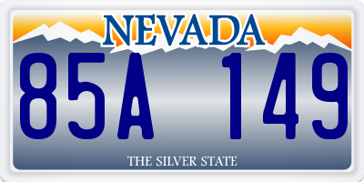 NV license plate 85A149