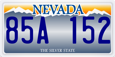 NV license plate 85A152