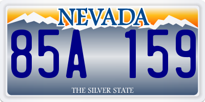 NV license plate 85A159