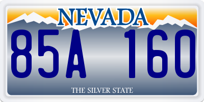 NV license plate 85A160