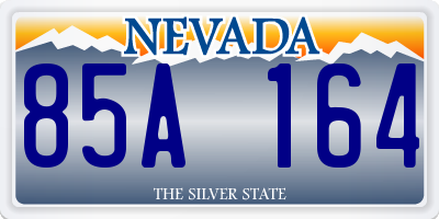 NV license plate 85A164