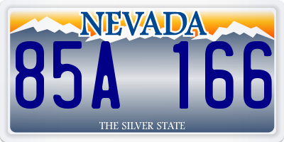NV license plate 85A166