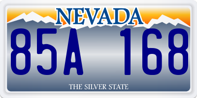 NV license plate 85A168