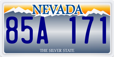 NV license plate 85A171