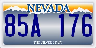 NV license plate 85A176