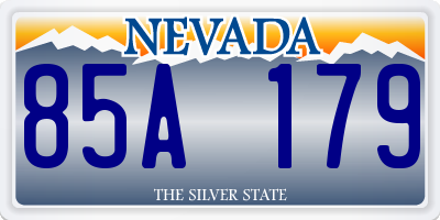 NV license plate 85A179