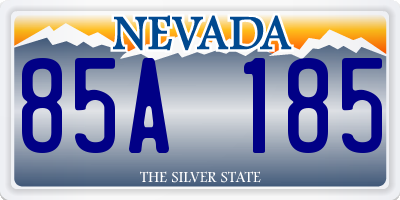 NV license plate 85A185