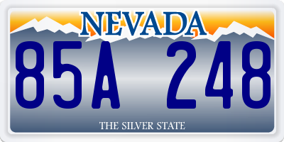 NV license plate 85A248