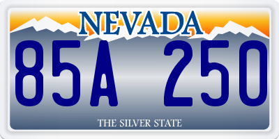 NV license plate 85A250