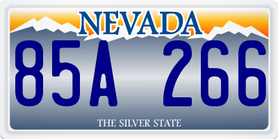 NV license plate 85A266